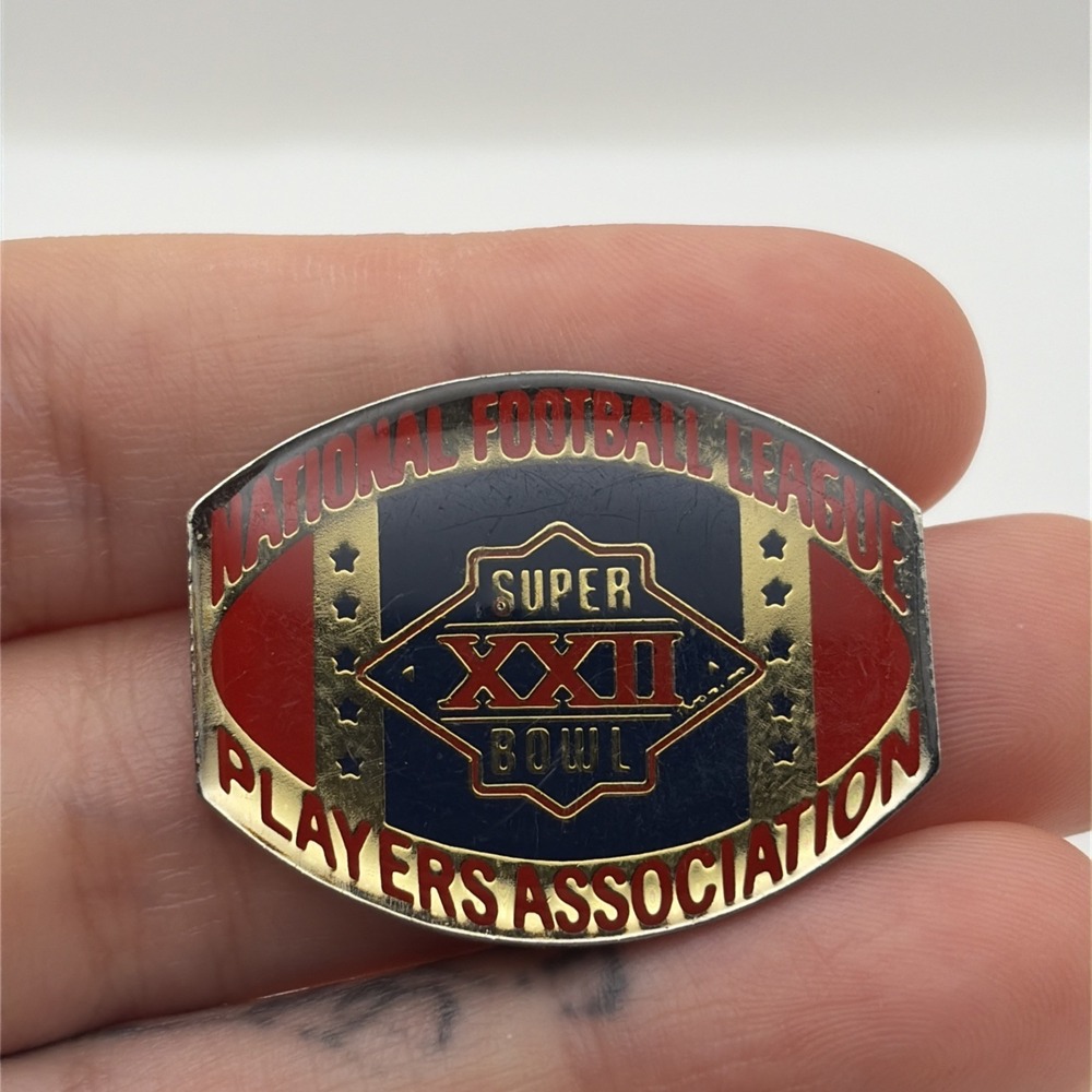 Super Bowl XXII National Football League Players Association NFL Lapel Hat Pin